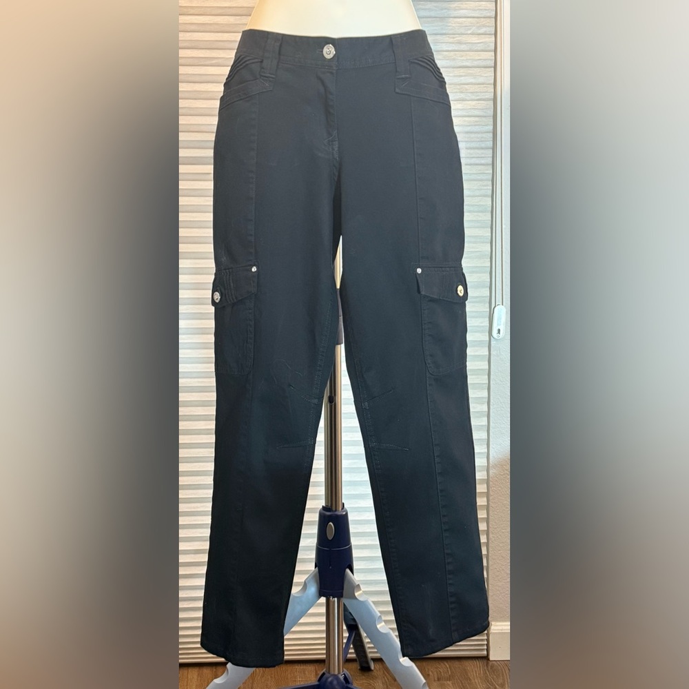 White House Black Market Black Ankle Cargo Pants